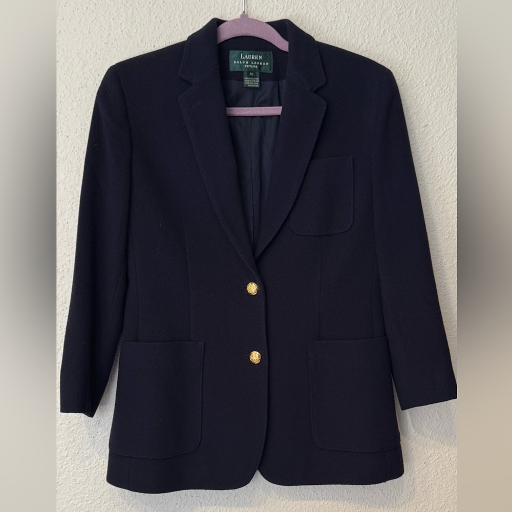 Elegant Black Blazer with Gold Buttons New Without tag A-1